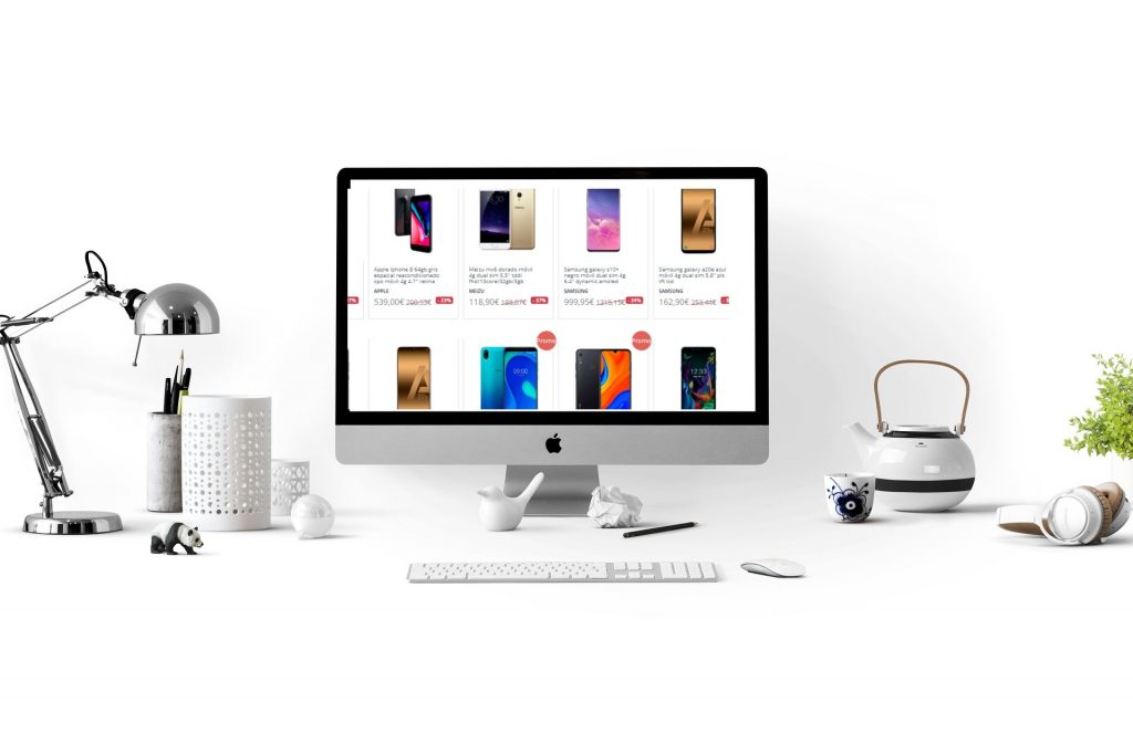 Computadora con diseño web para tu negocio